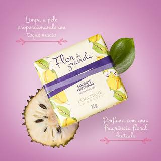 Sabonete Perfumado Flor de Graviola 75g